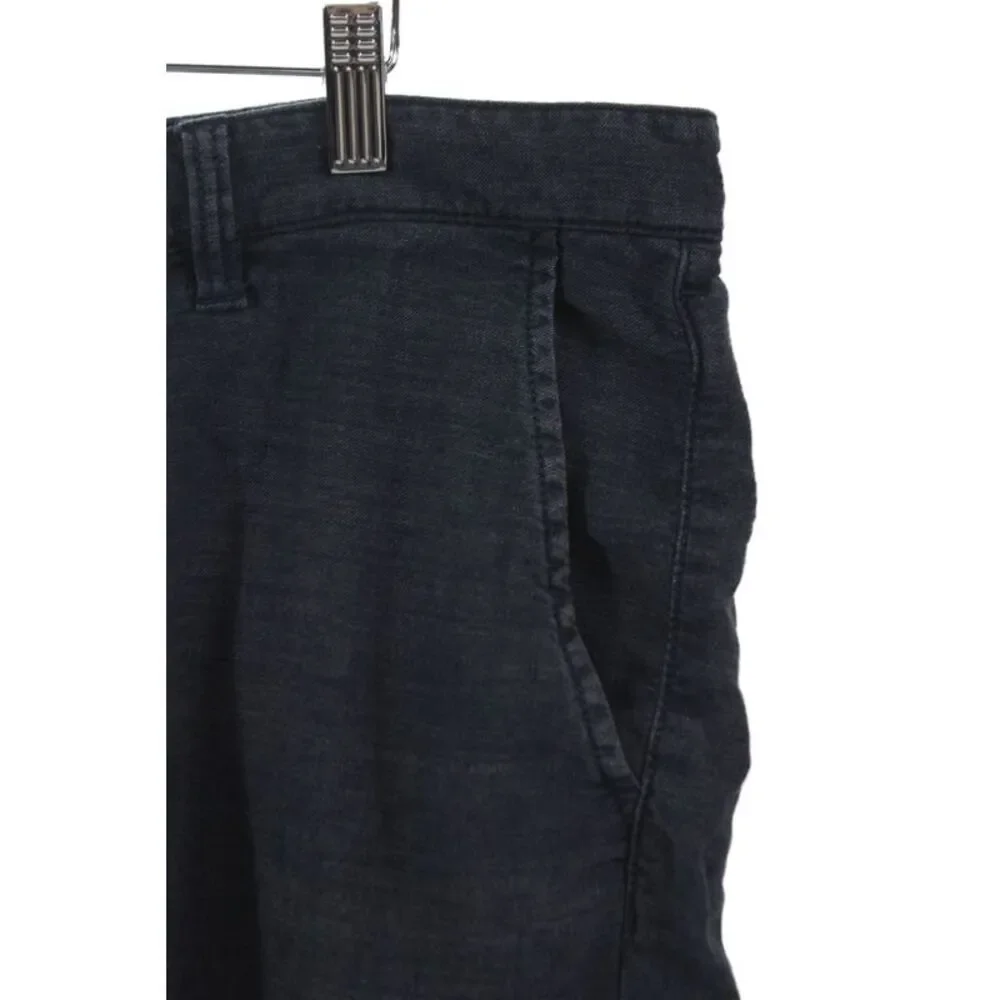 John Varvatos Mens Blue Linen Chino Shorts Casual Size 38